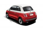 Fiat 500 ID Avatar Comic Gesicht 1.2 Bicolor zweifarbig Bossa Nova Weiß Pasodoble Rot Heck Seite Ansicht