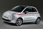 Fiat 500 Pink Ribbon USA 1.4 MultiAir Argento Breast Cancer Awareness Month BCRD Breast Cancer Research Foundation Front Seite Ansicht
