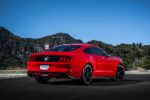 Ford Mustang GT 2015 Muscle Car Pony Car Sportwagen 5.0 V8 Preis SYNC 2 Serienausstattung Performance Paket Premium Paket Heck Seite