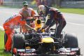 Frustrierendes Ende in Monza: Sebastian Vettel stellt den RB8 ab