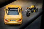 Mercedes-Benz SLK 55 AMG Roadster R172 5.5 V8 Saugmotor M152 Performance Ducati Streetfighter 848 Yellow Gelb Heck Ansicht