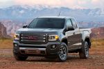 GMC Canyon 2015 Pickup Truck Extended Cab Crew Cab 4WD Allrad 2WD Hinterradantrieb Vierzylinder V6 Teen Driver Feature Front Seite