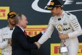 Handshake: Nico Rosberg ließ sich von Wladimir Putin gratulieren