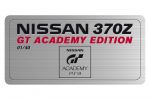Nissan 370Z GT Academy Edition Pack Rays 3.7 V6 Synchro Rev Control Sony Playstation Gran Turismo 5 Plakette