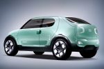 Kia Naimo Concept CUV Crossover Utility Vehicle City Car Elektroauto EV Electric Vehicle Zero Emission LiPOly Lithium Ionen Polymer TOLED Transparent Organic LED Heck Seite Ansicht