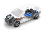 VW Volkswagen Golf Variant HyMotion Kombi Brennstoffzelle Elektromotor Wasserstoff Sauerstoff PEM Membran Kathode Anode Boost Turboverdichter Elektronen Protonen