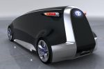 Toyota Fun Vii Concept Vehicle Interactive Internet Smartphone AR Augmented Reality Elektromotor Elektroauto Display Heck Seite Ansicht