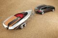 Jaguar Concept Speedboat mit Jaguar XF Sportbrake
