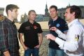 Jaime Alguersuari, Heinz-Harald Frentzen, Sebastien Ogier und Markus Winkelhock
