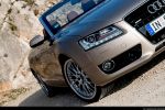 Audi A5 Cabriolet Test - Front Seite Ansicht vorne seitlich Frontscheinwerfer Nebelscheinwerfer