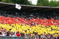 Jubel in schwarz-rot-gold: Lieber beim Fußball als im Motodrom von Hockenheim?