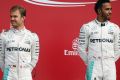 Kaum Blicke, wenig Worte: Lewis Hamilton und Nico Rosberg bleiben erbitterte Rivalen