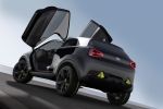 Kia Niro Concept Kompakt SUV Crossover City Stadt Allrad Hybrid Benzinmotor Elektromotor Supervision Touchpad Heck Seite