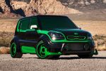 Kia Soul Green Lantern Quintett Superheld Comic We can be heroes DC Entertainment Super Street Crossover 1.6 GDI CRDI Front Seite Ansicht