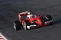 Kimi Räikkönen im Ferrari bestimmte am Donnerstag das Tempo in Barcelona