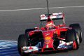 Kimi Räikkönen wieder in Rot - und auf Anhieb mit der schnellsten Runde in Jerez