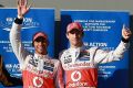 Konkurrenten und Teamplayer? Lewis Hamilton (links) und Jenson Button