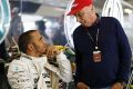 Lewis Hamilton und Niki Lauda führen gerne und intensiv Gespräche