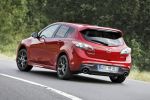Mazda 3 MPS 2013 2.3 DISI Turbo Kompaktsportler ESS RVM Heck Seite Ansicht