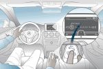 Mercedes-Benz C-Klasse 2014 Interieur Innenraum Cockpit Touchpad W205 S205 C205 A205 Air Balance Head-up-Display Distronc Plus Intelligent Drive Attention Assist BAS Plus Parkassistent