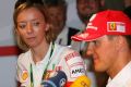 Michael Schumacher mit Managerin Sabine Kehm in der Ferrari-Zeit