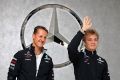 Michael Schumacher und Nico Rosberg statten Stuttgart einen Besuch ab