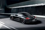 Porsche Cayman S Black Edition 3.4 Sechszylinder Sport Chrono PDK Mittelmotor Coupe Komfort Infotainment Design PCM Sound Package Plus Heck Seite Ansicht