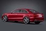 Audi A3 Concept Stufenheck Limousine Fünfzylinder Turbo quattro Allrad S Tronic MMI Touch Heck Seite Ansicht