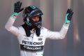 Nico Rosberg bejubelt in Barcelona seine erste Pole-Position der Saison 2015