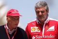 Niki Lauda und Maurizio Arrivabene: Die Mimik der Rivalen sagt alles