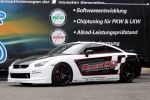 McChip-DKR CoverEFX Nissan GT-R 3.8 V6 Biturbo Folie Racing Style Folierung CFC Serie 400 Classic Style Anthracite Style Front Seite Ansicht