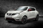 Nissan Juke Nismo RS 2015 Performance Kompakt SUV Crossover Allrad 1.6 DIG-T Turbo Torque Vectoring Around View Monitor Nissan Safety Shield Blind Spot Warning Lane Departure Warning Moving Object Detection Front Seite