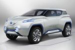 Nissan Terra Concept Kompakt SUV Brennstoffzelle Wasserstoff Elektromotor 4x4 Allrad Modern Toughness Tablet PC Front Seite Ansicht