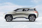 Nissan Terra Concept Kompakt SUV Brennstoffzelle Wasserstoff Elektromotor 4x4 Allrad Modern Toughness Tablet PC Seite Ansicht