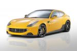 Novitec Rosso Ferrari FF - Front Ansicht von vorne Stoßstange Xenon Scheinwerfer Motorhaube gelb