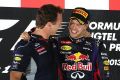 Perfektes Team: Christian Horner peitscht und Sebastian Vettel rast allen davon