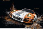 Porsche Kalender 2012 Unlimited Fascination 911 997 GT3 R Hybrid Rennwagen Front Ansicht