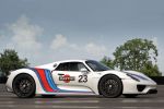 Porsche 918 Spyder Spider Martini Racing Design Supersportwagen Plug-in-Hybrid Elektromotor V8 Seite Ansicht