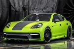 Regula Exclusive Porsche Panamera - Front Ansicht von vorne grün carbon haube motorhaube kotflügel frontschürze stoßstange