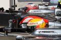 Rennen auf Augenhöhe: DIe McLaren-Stars Hamilton (vorne) und Button