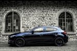 Mazda 3 Black Limited Kompaktwagen Skyactive-D Diesel Frontschürze Seitenschweller Heckspoiler Heckschürze Felgen Sport-Endschalldämpfer MZD Connect Smartphone App Seite