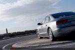 Audi A8 4,2 FSI Test -Heck Seite Ansicht hinten seitlich Heckleuchte Rücklicht Scheinwerfer hinten