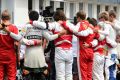 Schweigeminute für Jules Bianchi vor dem Start zum Grand Prix von Ungarn