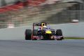 Sebastian Vettel platzierte sich mit dem Red Bull am ersten Tag auf Platz vier