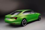 Skoda VisionC Designsprache Zukunft fünftüriges viertüriges Coupe 1.4 Turbo Benzin Erdgas Heck Seite