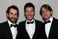 Timo Glock, Mike Rockenfeller und Augusto Farfus im feinsten Zwirn