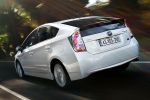 Toyota Prius 2012 Facelift Hybrid Synergy Drive 1.8 Benziner Elektromotor Toyota Touch Go Plus Pro Heck Seite Ansicht