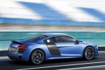 Audi R8 V10 plus Coupe Facelift 5.2 FSI S Tronic Launch Control Magnetic Ride Supersportwagen Heck Seite Ansicht