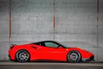 VOS Performance Ferrari 488 GTB VOS-9x 3.9 V8 Biturbo Tuning Leistungssteigerung Carbon Akrapovic Titan Sportabgasanlage Loma Schmiedefelgen Räder Sportfedern Seite