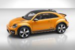 VW Volkswagen Beetle Dune Cross-Beetle Offroad Optik Käfer Skier Turbobenziner DSG XDS Interface Sideways App POI Point of Interests AMOLED Front Seite